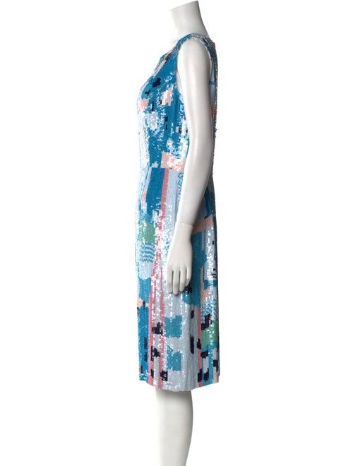 Oscar de la Renta Silk Midi Length Dress