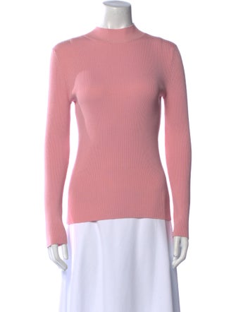 Oscar de la Renta Silk Crew Neck Sweater