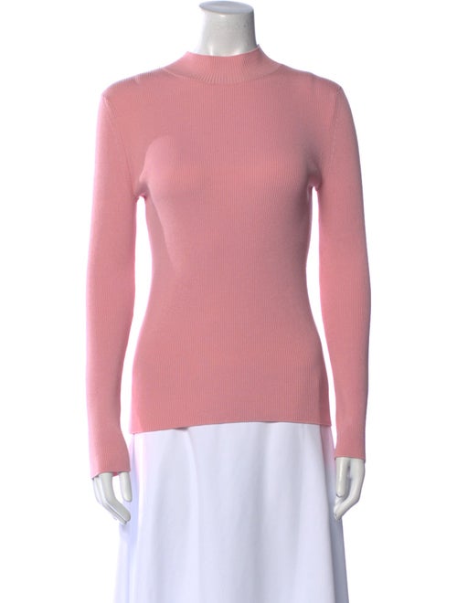 Oscar de la Renta Silk Crew Neck Sweater