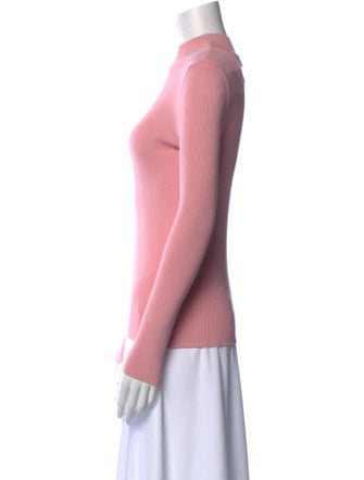 Oscar de la Renta Silk Crew Neck Sweater