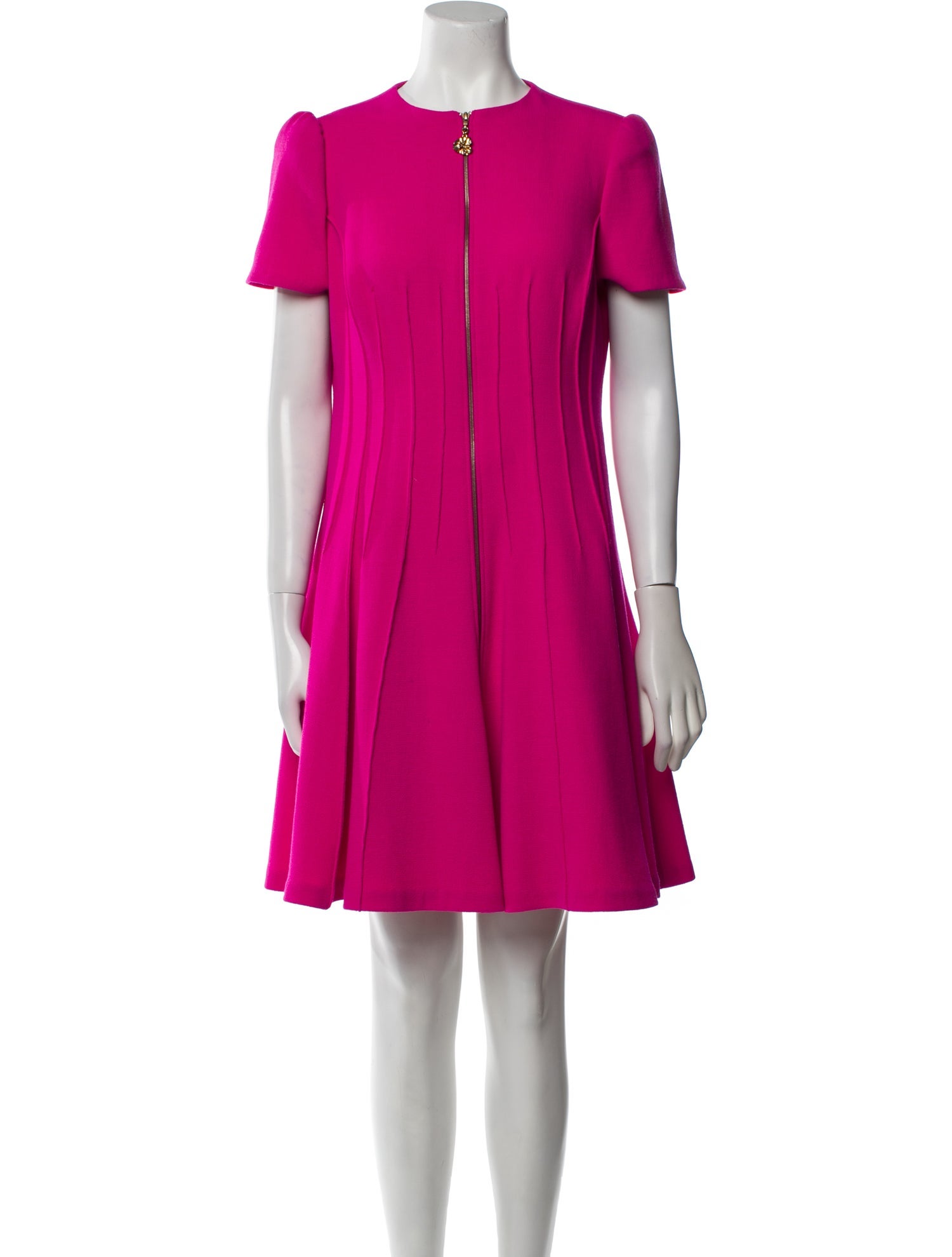 Oscar de la Renta Virgin Wool Mini Dress