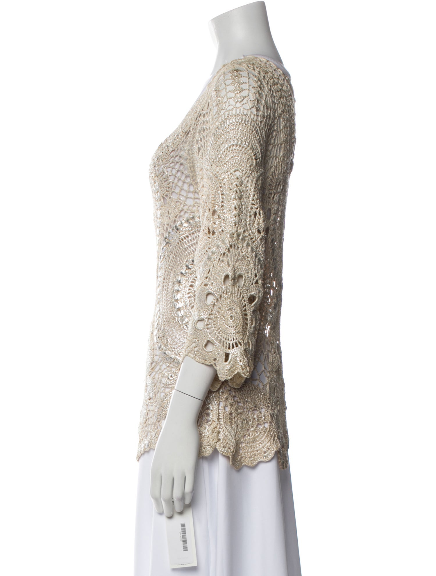 Oscar de la Renta Scoop Neck Sweater