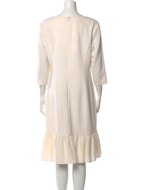 Oscar de la Renta Wool Midi Length Dress