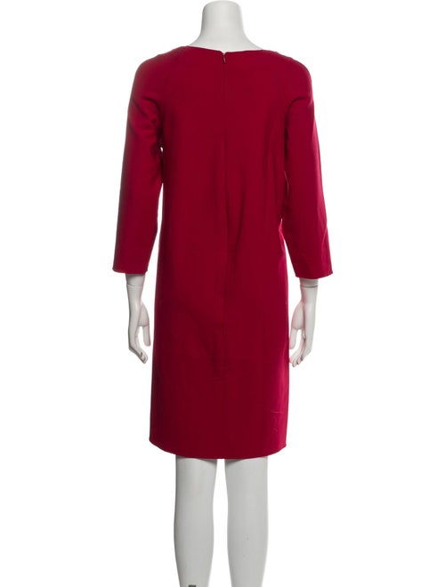Oscar de la Renta Virgin Wool Knee-Length Dress