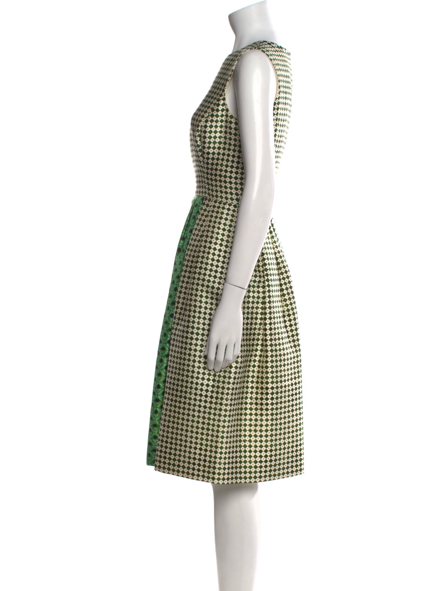 Oscar de la Renta Printed Knee-Length Dress