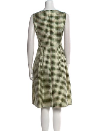 Oscar de la Renta Printed Knee-Length Dress