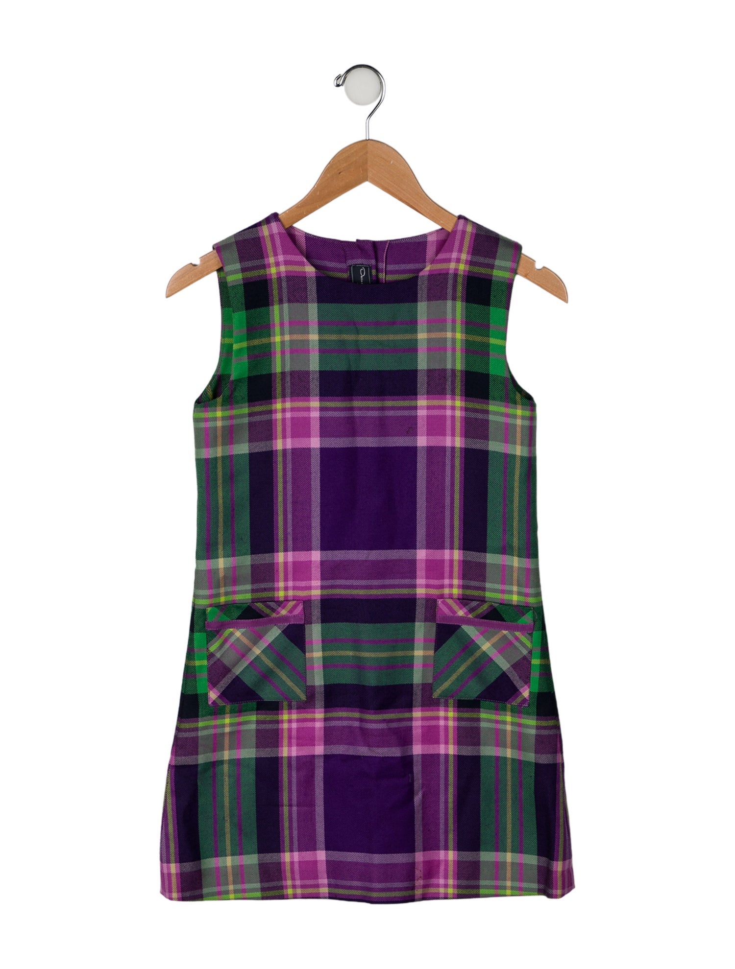 Oscar de la Renta Sleeveless Wool Dress