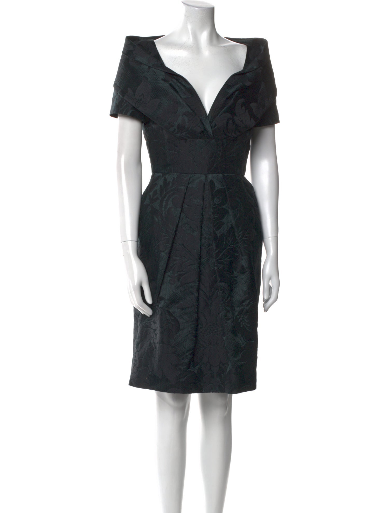 Oscar de la Renta Silk Knee-Length Dress