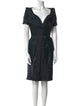 Oscar de la Renta Silk Knee-Length Dress