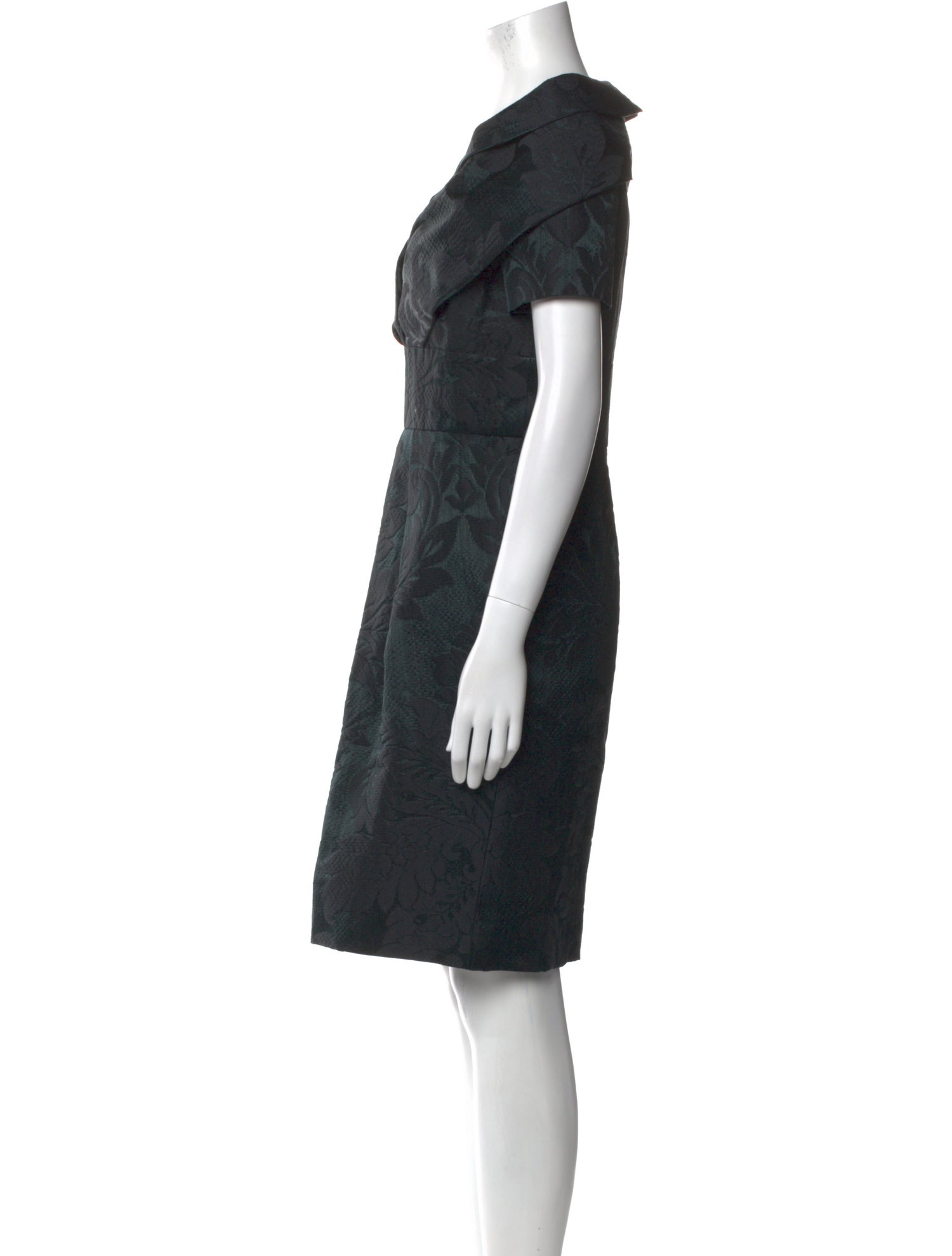 Oscar de la Renta Silk Knee-Length Dress