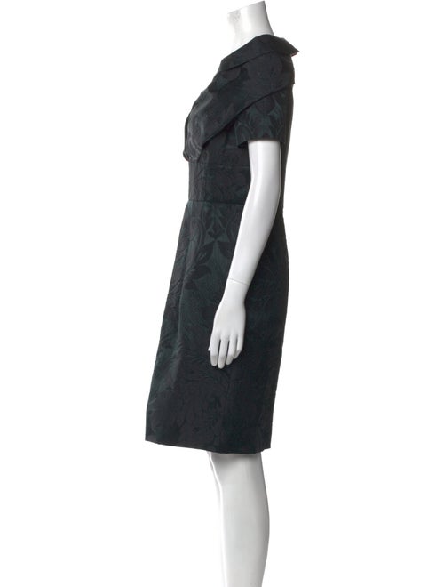 Oscar de la Renta Silk Knee-Length Dress