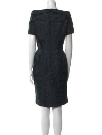 Oscar de la Renta Silk Knee-Length Dress