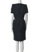 Oscar de la Renta Silk Knee-Length Dress
