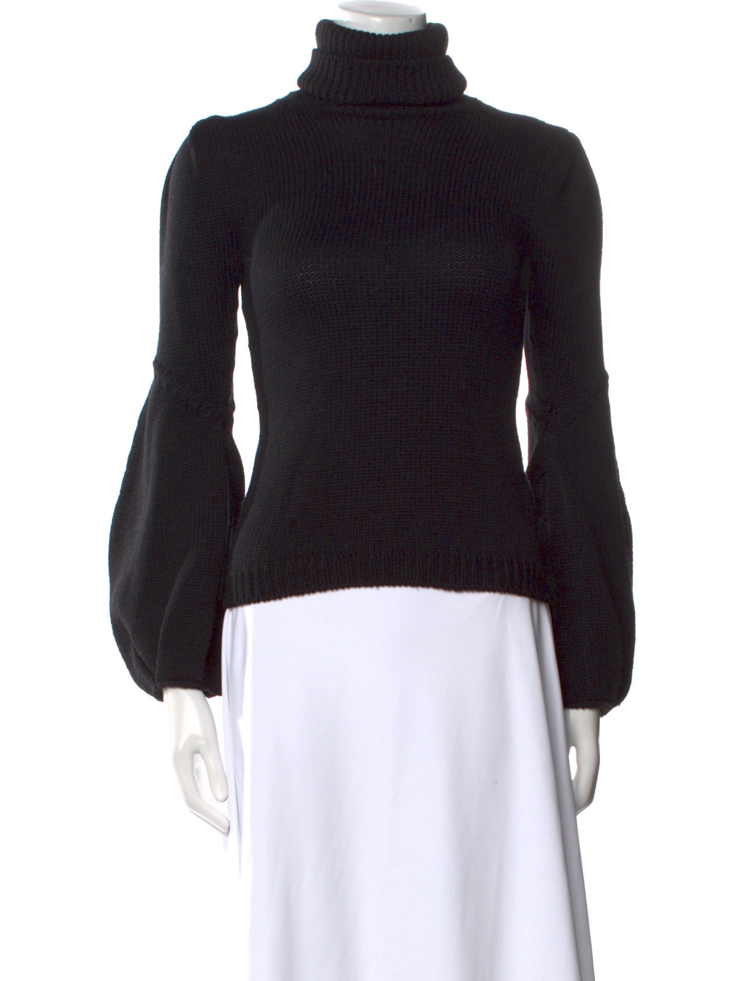 Oscar de la Renta Virgin Wool Turtleneck Sweater