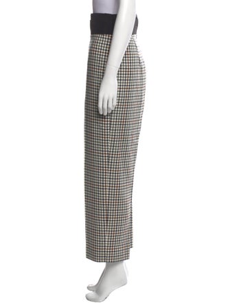 Oscar de la Renta Virgin Wool Wide Leg Pants