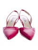 Oscar de la Renta Patent Leather Slingback Pumps