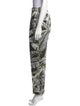 Oscar de la Renta Printed Straight Leg Pants