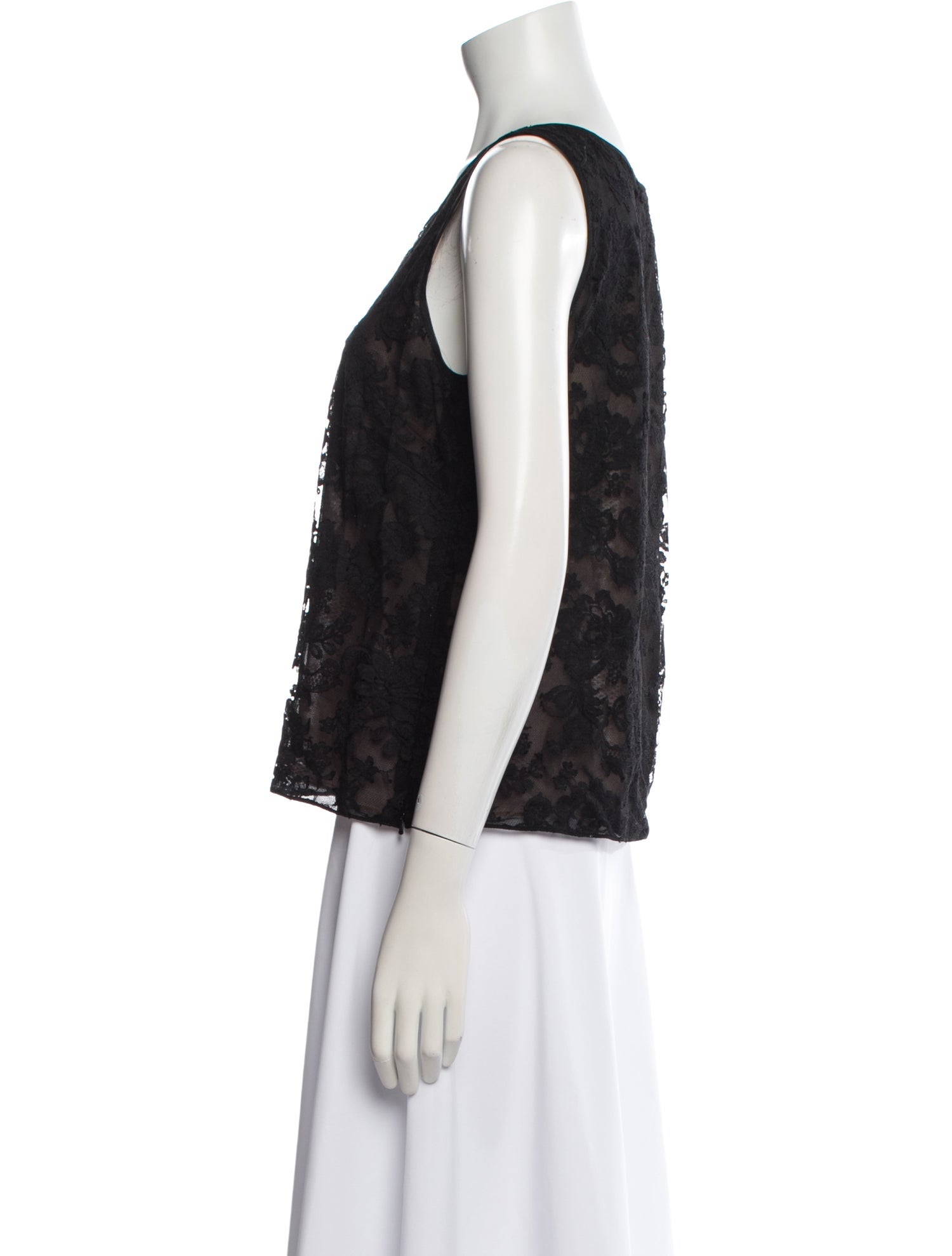 Oscar de la Renta 2016 Lace Pattern Top