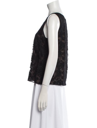 Oscar de la Renta 2016 Lace Pattern Top