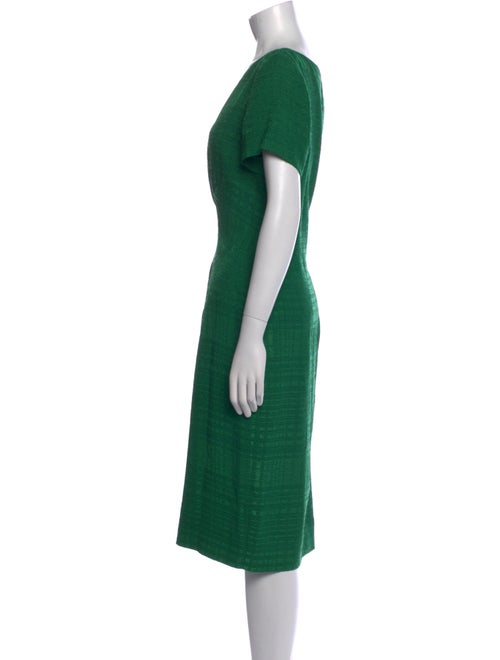 Oscar de la Renta Scoop Neck Knee-Length Dress