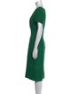 Oscar de la Renta Scoop Neck Knee-Length Dress