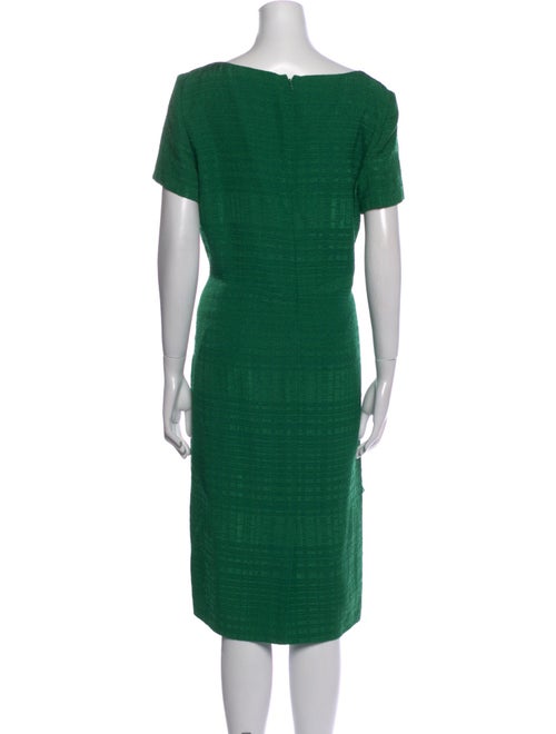 Oscar de la Renta Scoop Neck Knee-Length Dress