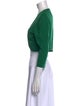 Oscar de la Renta Cashmere Open Front Sweater