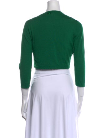 Oscar de la Renta Cashmere Open Front Sweater
