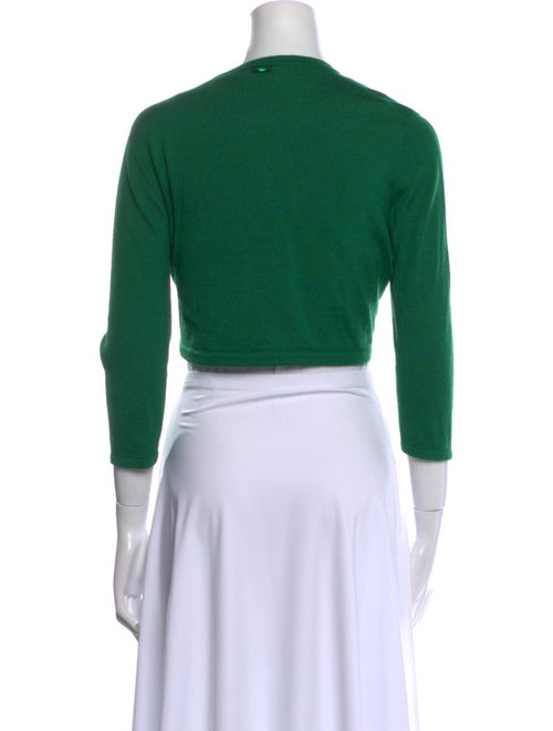 Oscar de la Renta Cashmere Open Front Sweater