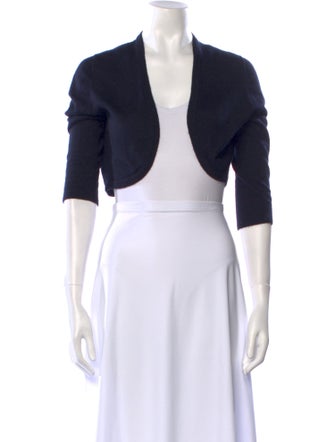 Oscar de la Renta Cashmere Open Front Sweater