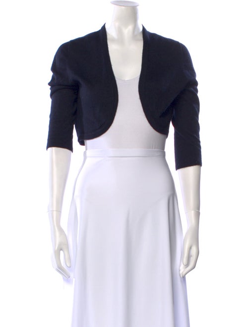 Oscar de la Renta Cashmere Open Front Sweater