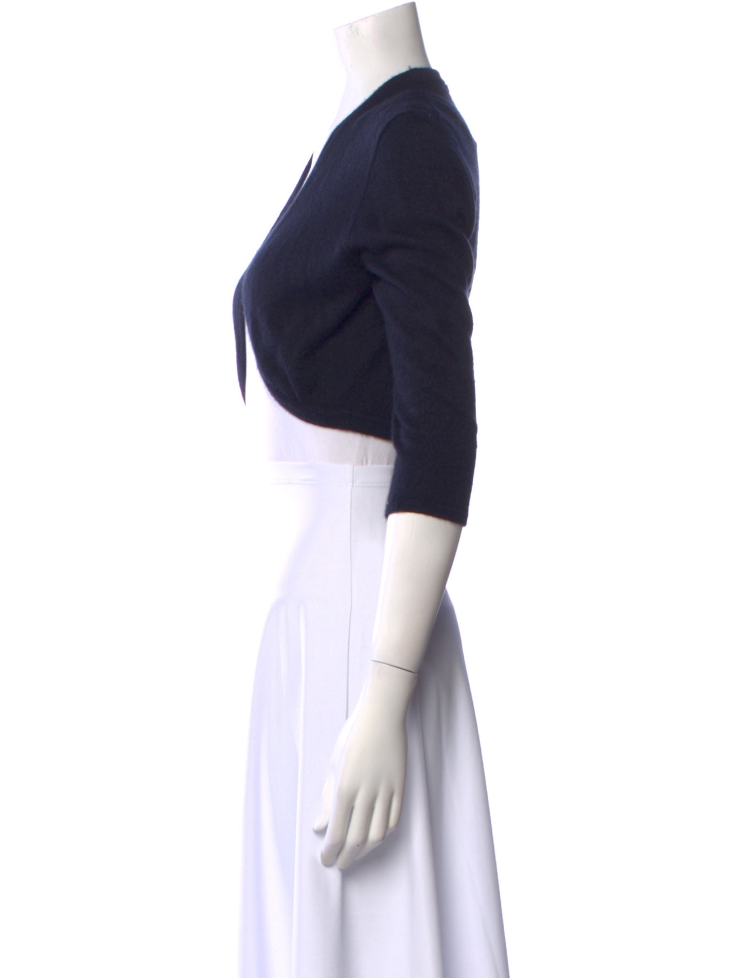 Oscar de la Renta Cashmere Open Front Sweater