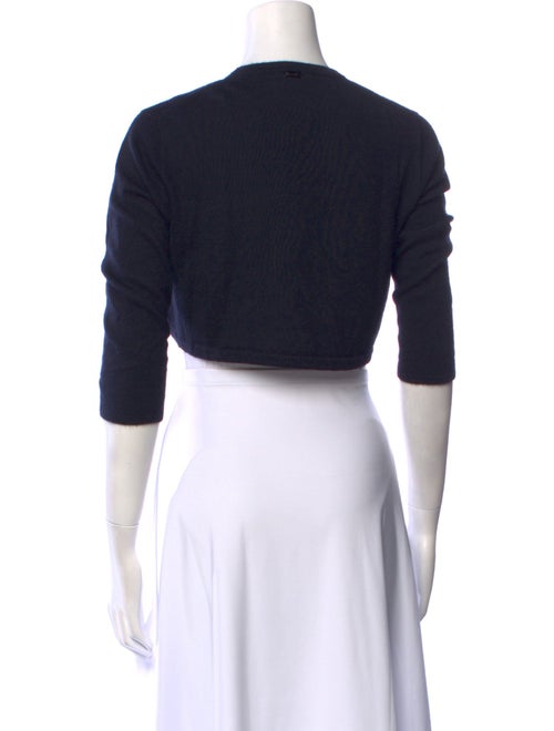 Oscar de la Renta Cashmere Open Front Sweater