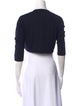 Oscar de la Renta Cashmere Open Front Sweater