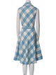 Oscar de la Renta Virgin Wool Midi Length Dress