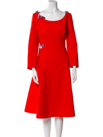 Oscar de la Renta 2023 Midi Length Dress