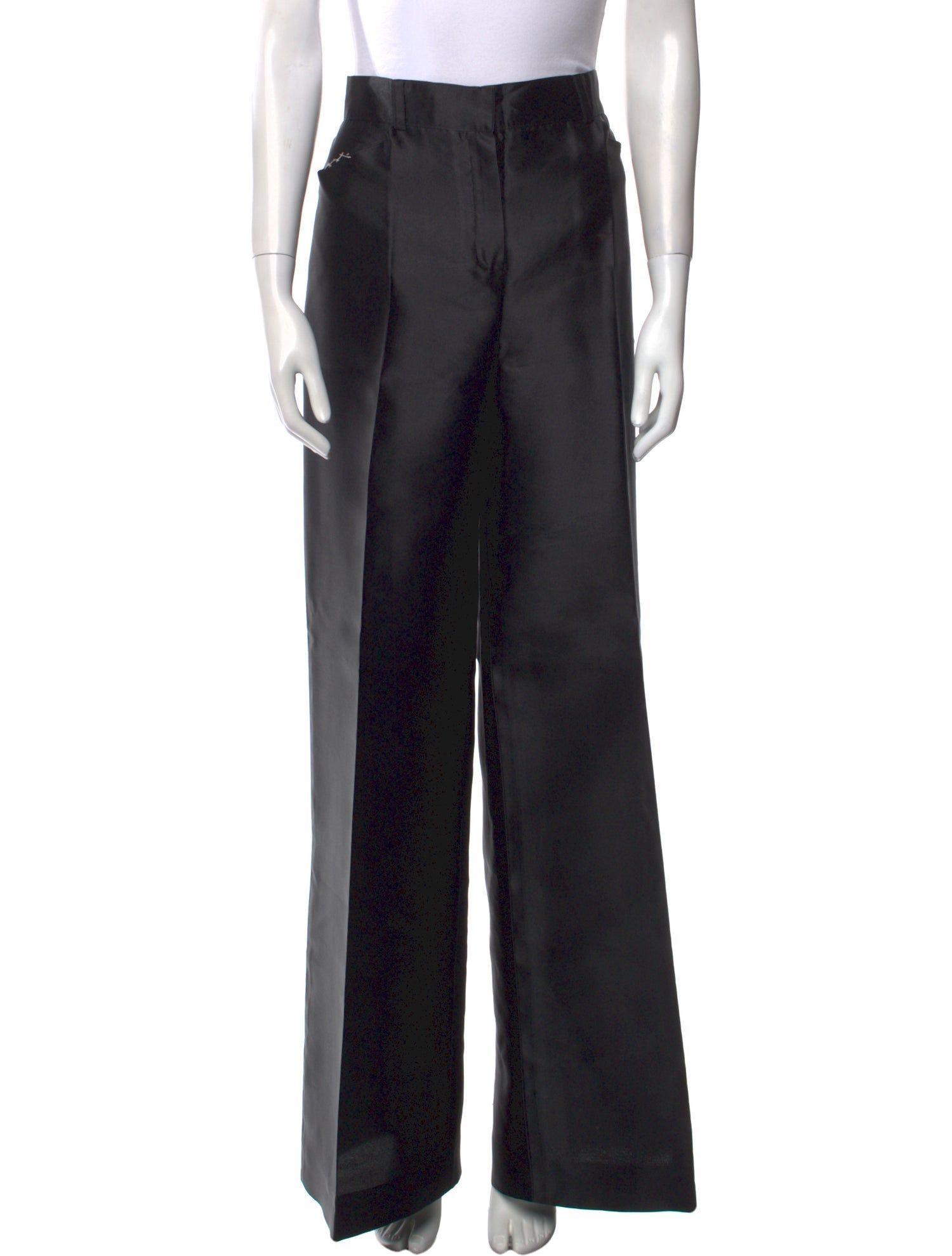 Oscar de la Renta Silk Wide Leg Pants