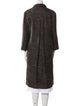 Oscar de la Renta Virgin Wool Tweed Pattern Coat