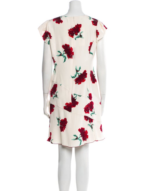 Oscar de la Renta Silk Knee-Length Dress
