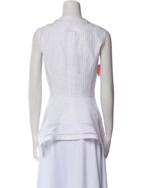 Oscar de la Renta V-Neck Sleeveless Tunic