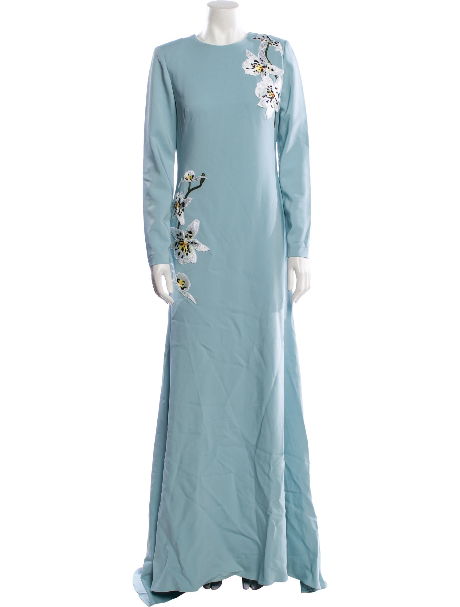 Oscar de la Renta Crew Neck Long Dress w/ Tags