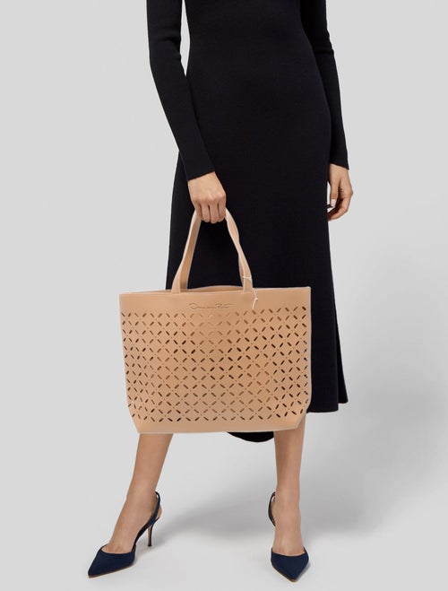 Oscar de la Renta Leather Tote