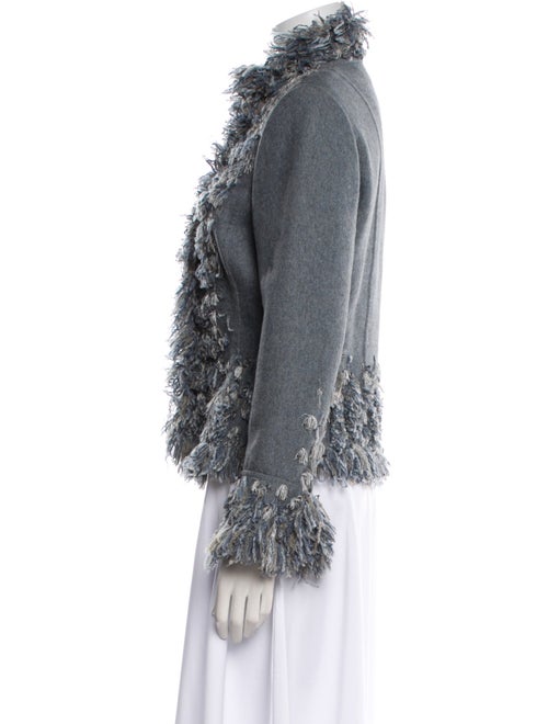 Oscar de la Renta Cashmere Tweed Pattern Evening Jacket