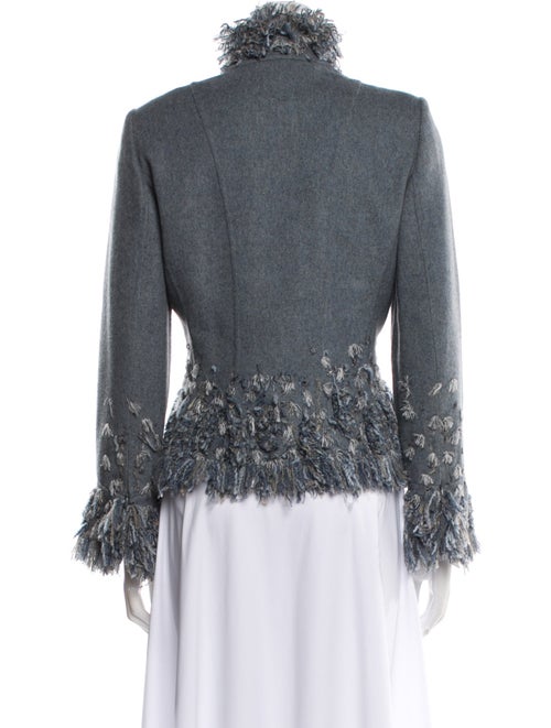 Oscar de la Renta Cashmere Tweed Pattern Evening Jacket