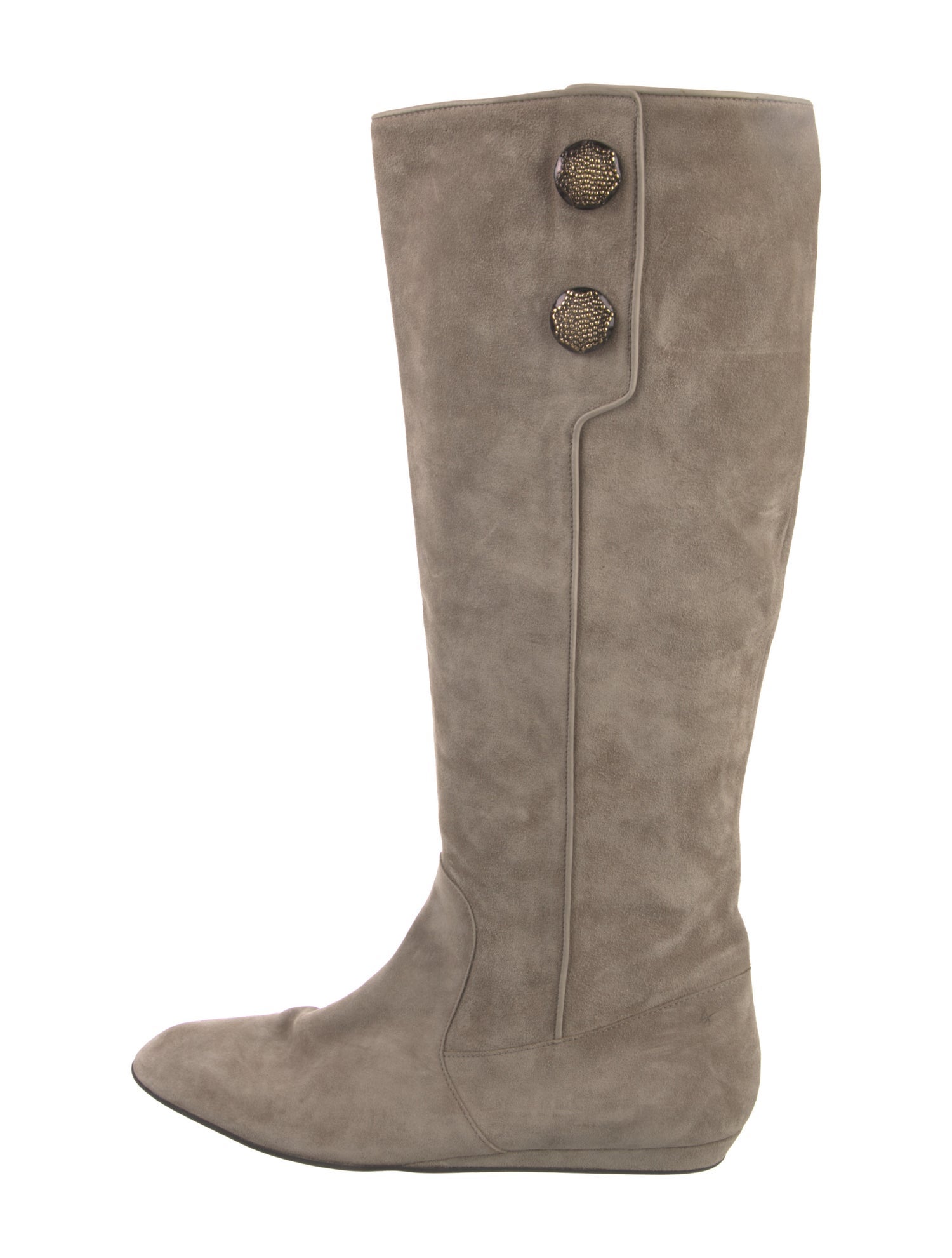Oscar de la Renta Suede Riding Boots