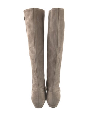 Oscar de la Renta Suede Riding Boots