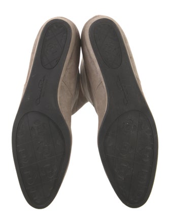 Oscar de la Renta Suede Riding Boots