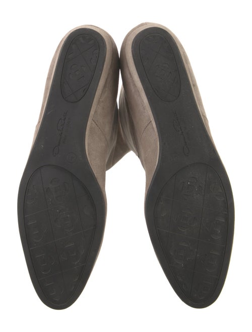 Oscar de la Renta Suede Riding Boots