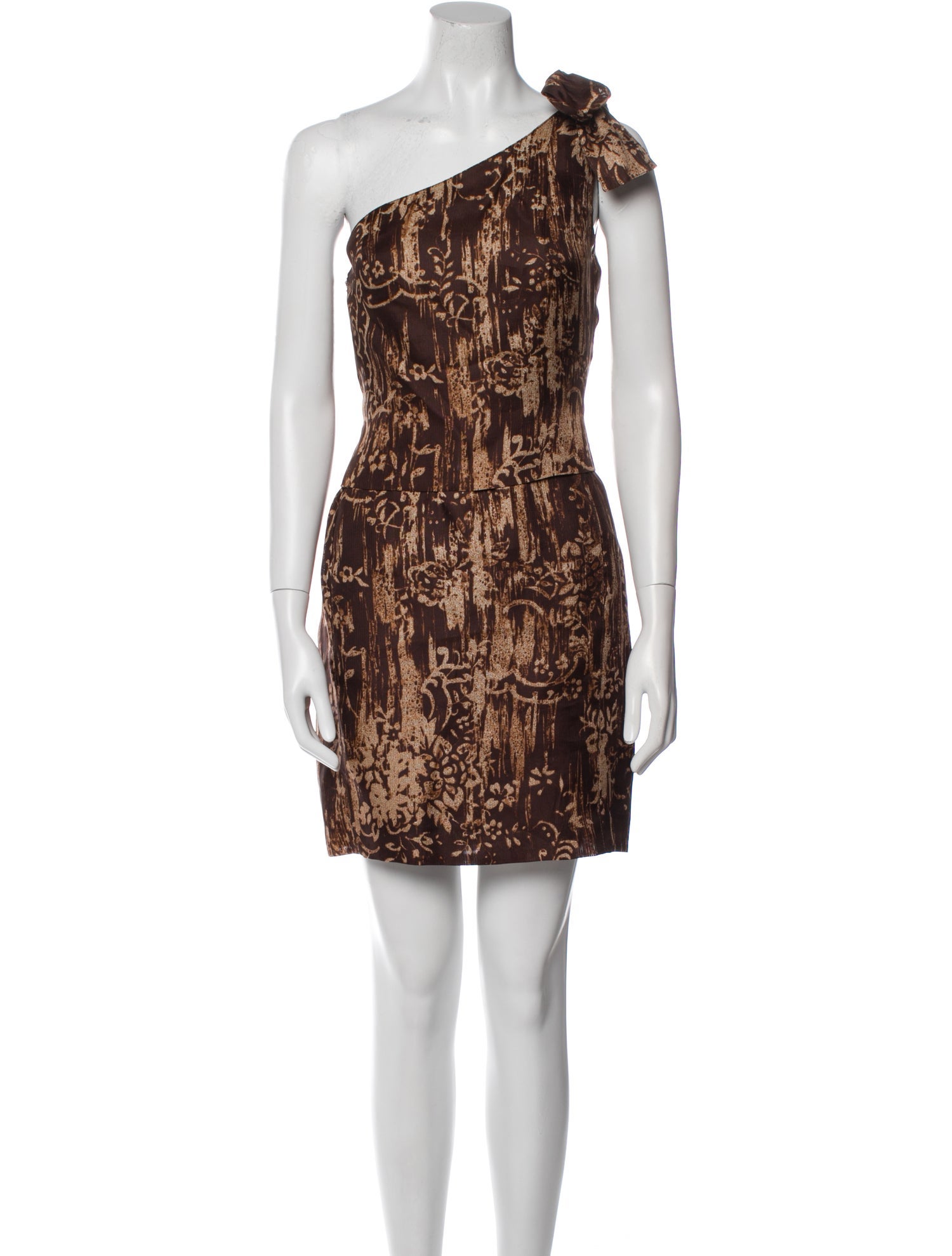 Oscar de la Renta Silk Mini Dress