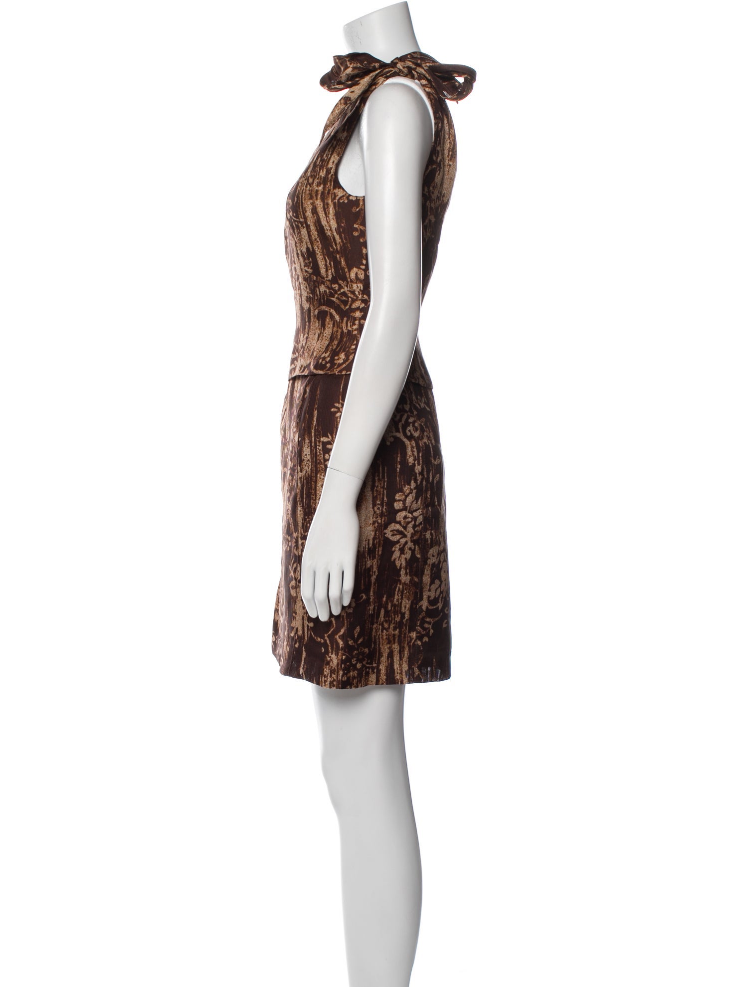 Oscar de la Renta Silk Mini Dress